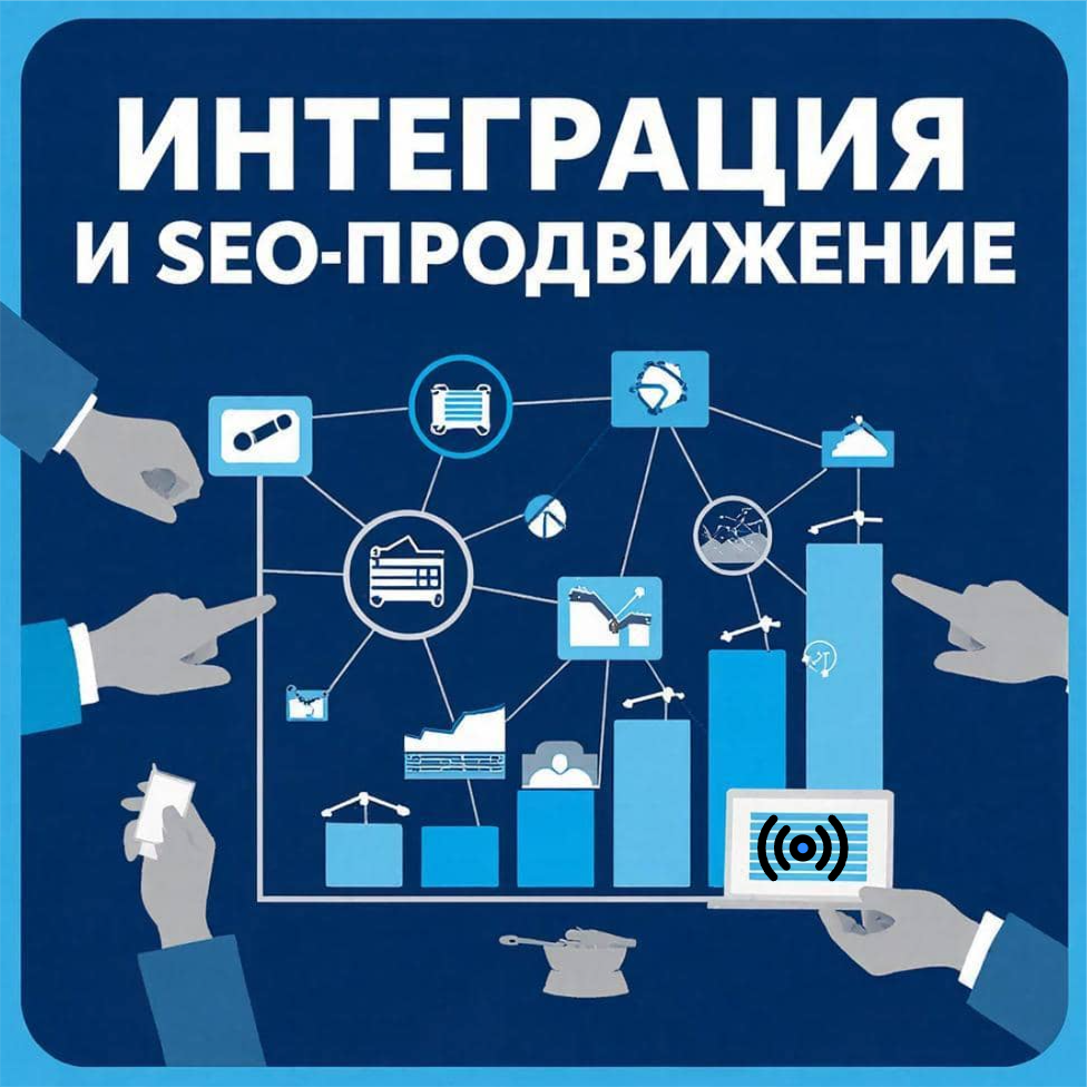 Коллаж Интеграция и SEO продвижение