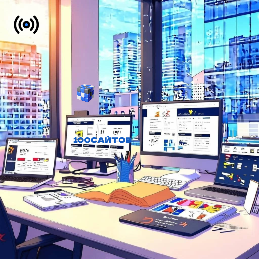 Пошаговая схема создания сайта в студии 100САЙТОВ