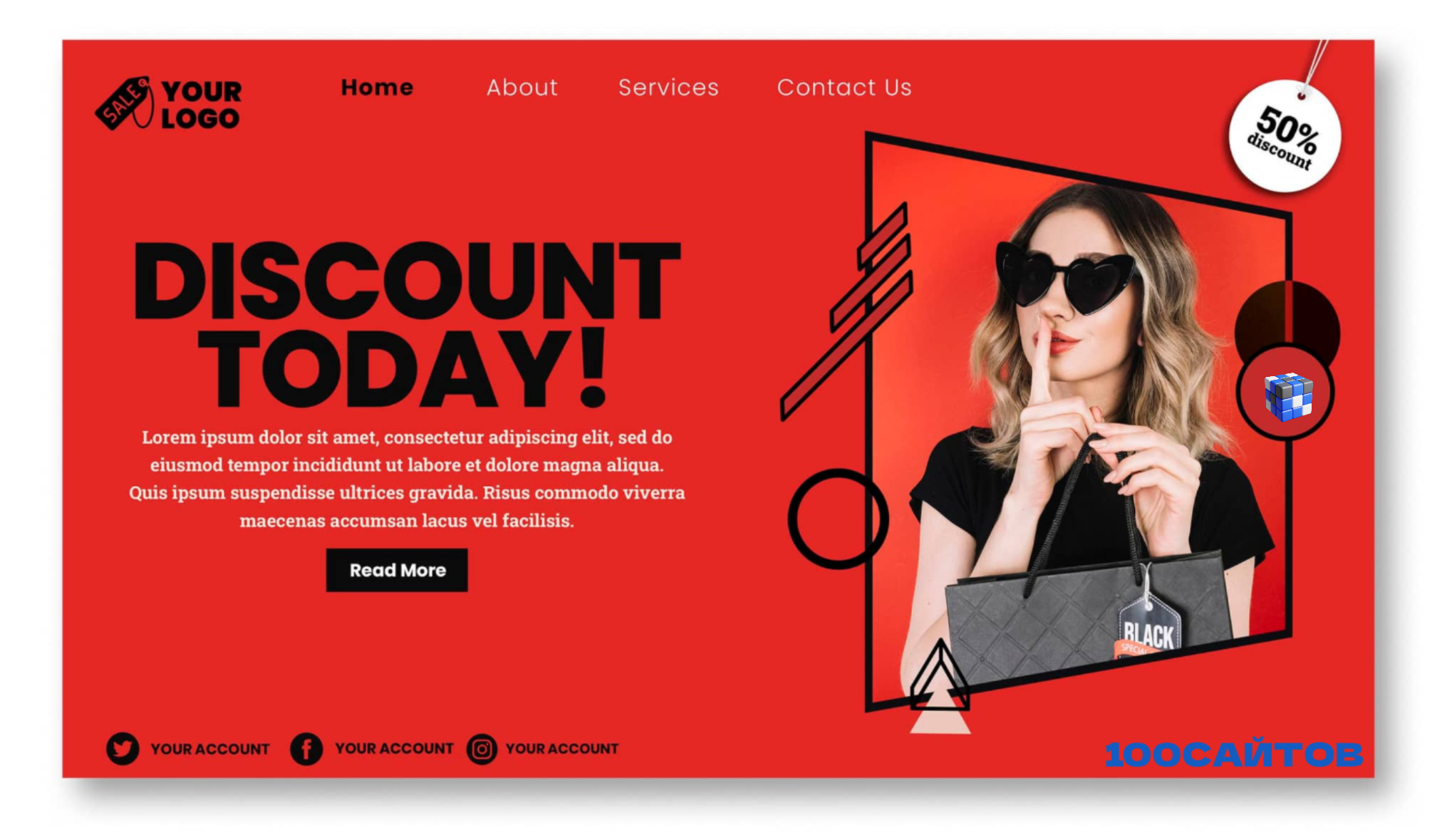 Интерфейс конструктора Flexbe для управления сайтом