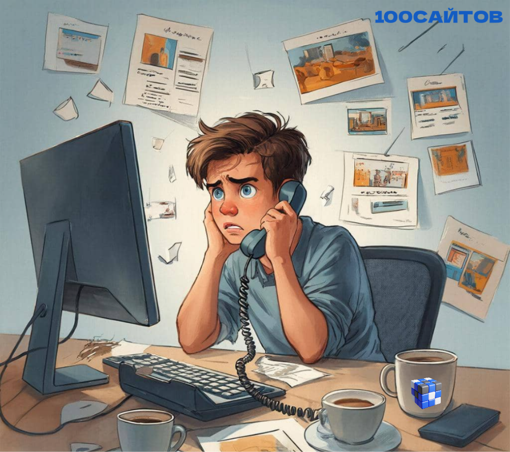 Обратный звонок в студию 100САЙТОВ