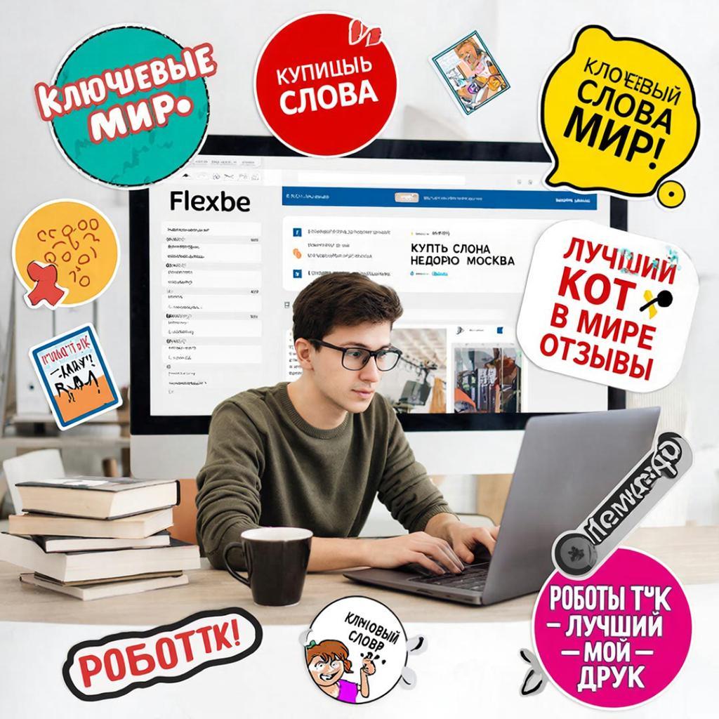 Коллаж: Настройка SEO продвижения в конструкторе Flexbe